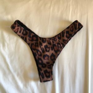 Kendall and Kylie cheetah print bikini bottoms